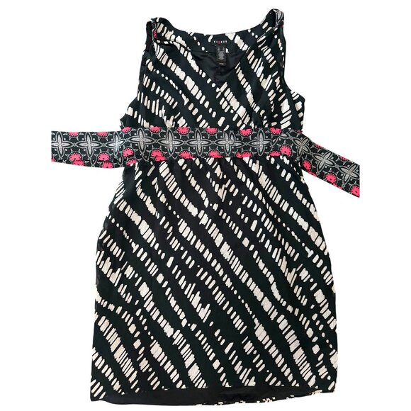 Axcess XL Abstract Cocktail Dress Artwear Sleeveless Side Zip Statementwear - Picture 7 of 14